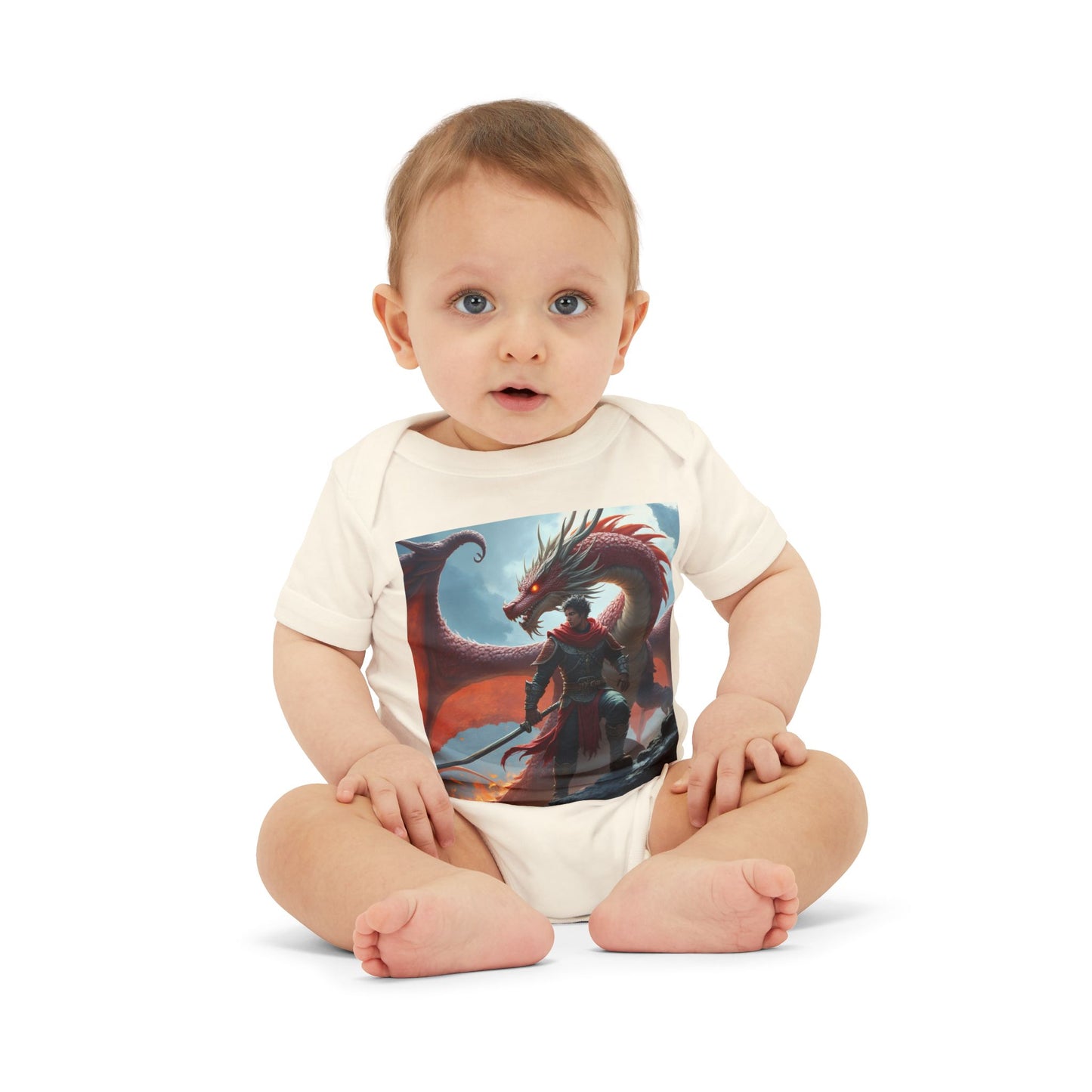 Fantasy Dragon Infant Jersey One Piece - Cute Baby Bodysuit for Game Lovers