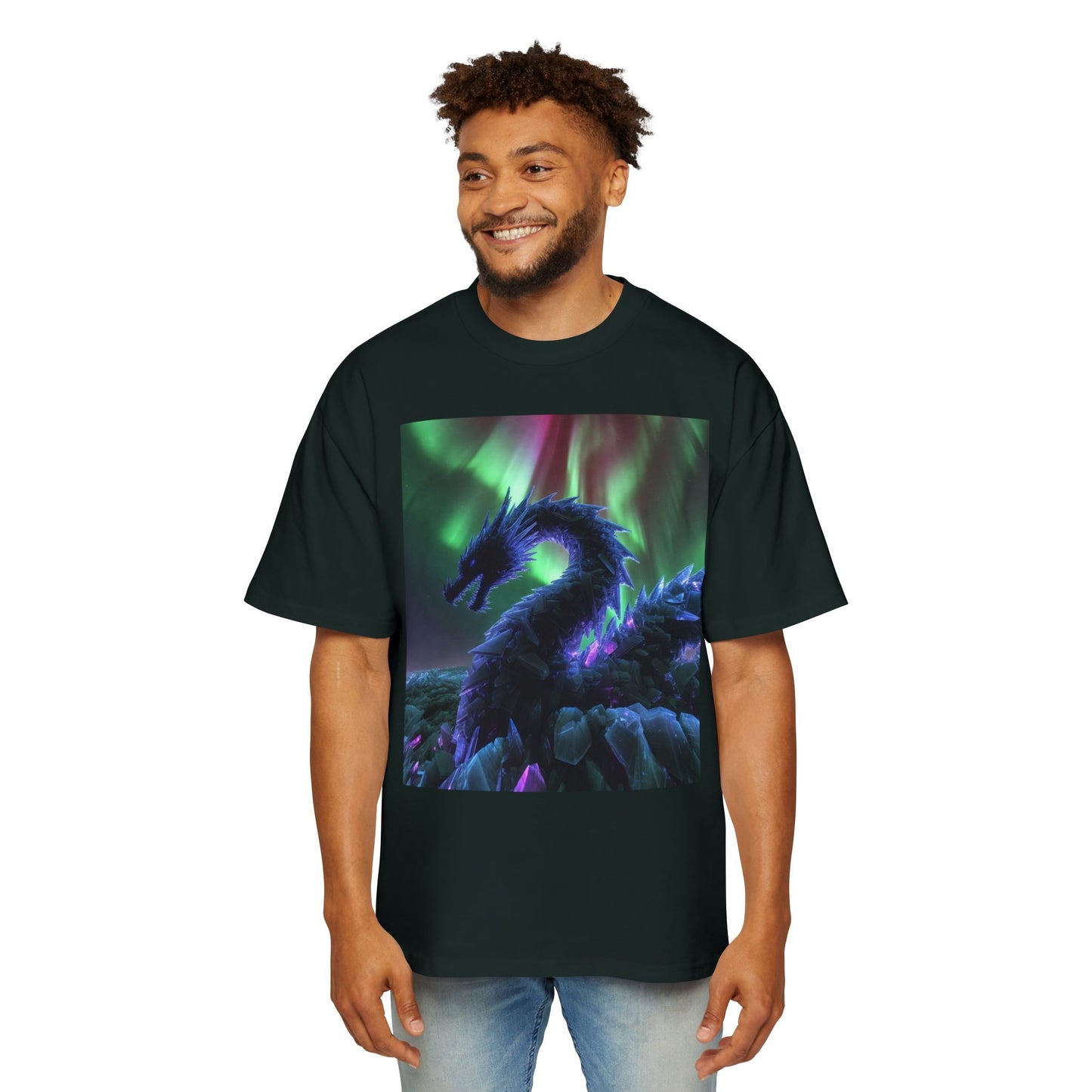 Northern Lights Dragon Tee — Fantasy Dragon Graphic T-Shirt
