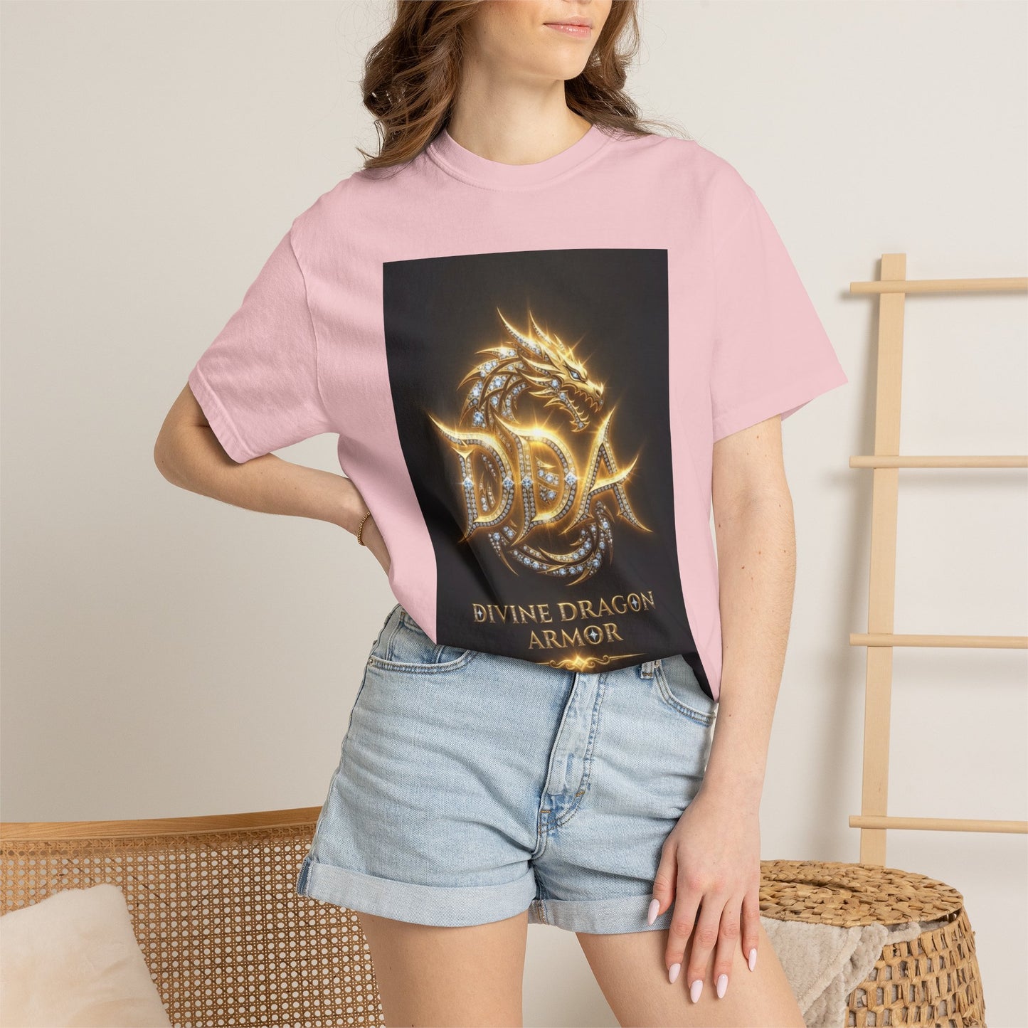 A DIVINE DRAGON ARMOR MEN OR WOMANS Garment-Dyed T-shirt