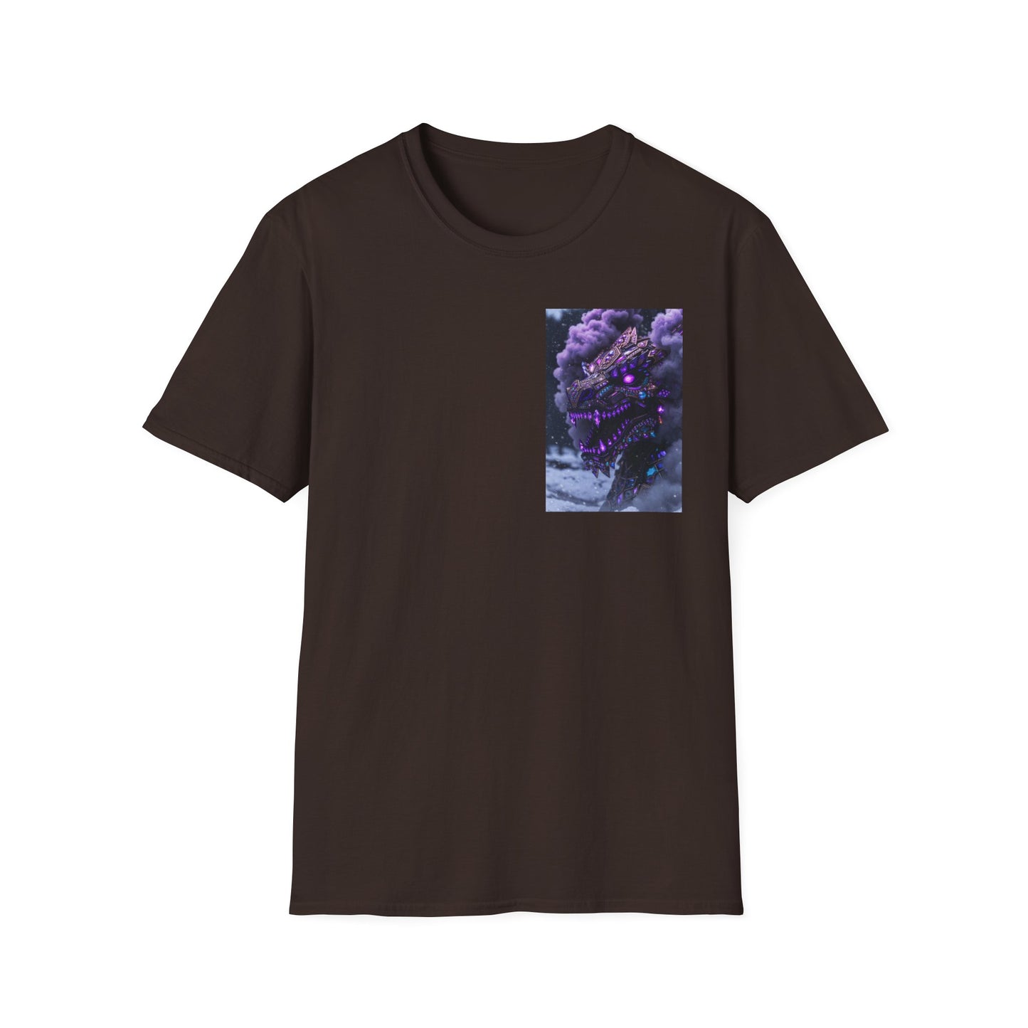T-Shirt — Purple Nebula Tree Chest Pocket Graphic Tee