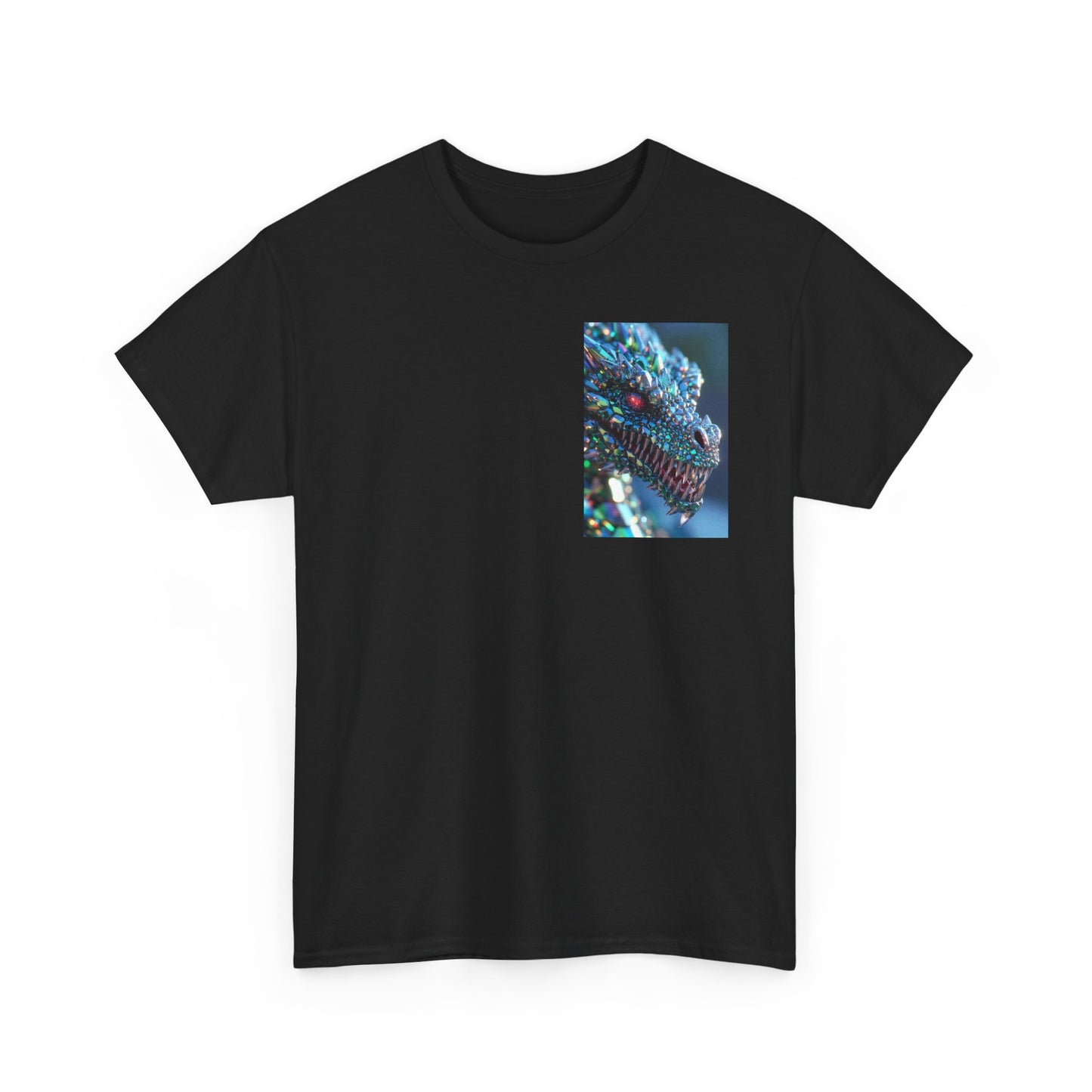 Dragon Scale Graphic Tee — Iridescent Fantasy Lizard Art Shirt