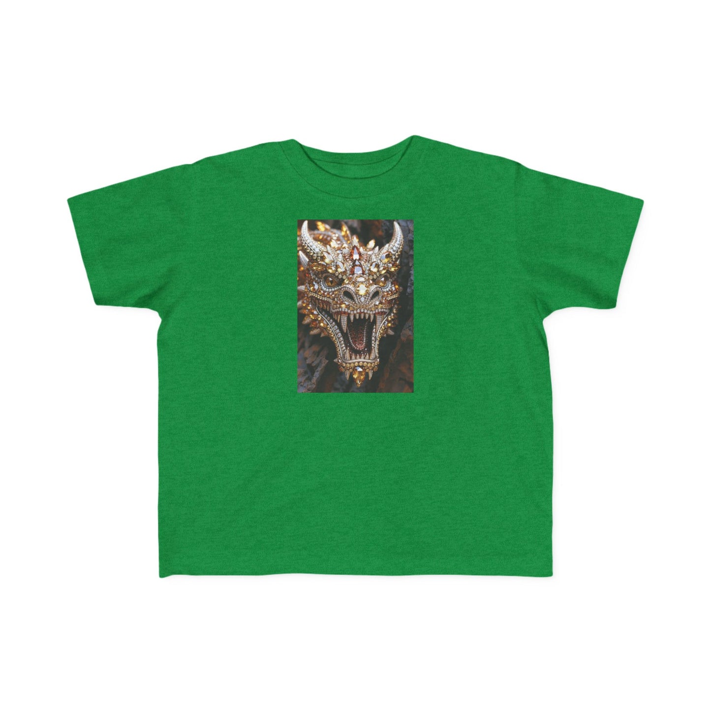 Toddler Tee — Fierce Gold Dragon Graphic Shirt