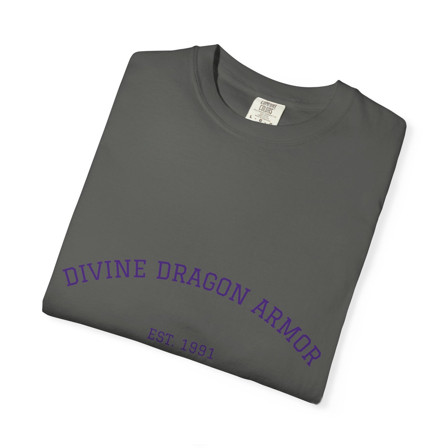 A Divine Dragon Armor Tee — Vintage 'Est. 1991' Graphic T-Shirt