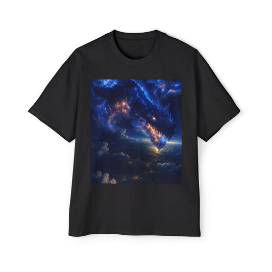 A Men's Oversized Galaxy Tee, Comfortable Graphic T-Shirt, Casual Wear, Unique Gift for Space Lovers, Vintage Style, Unisex