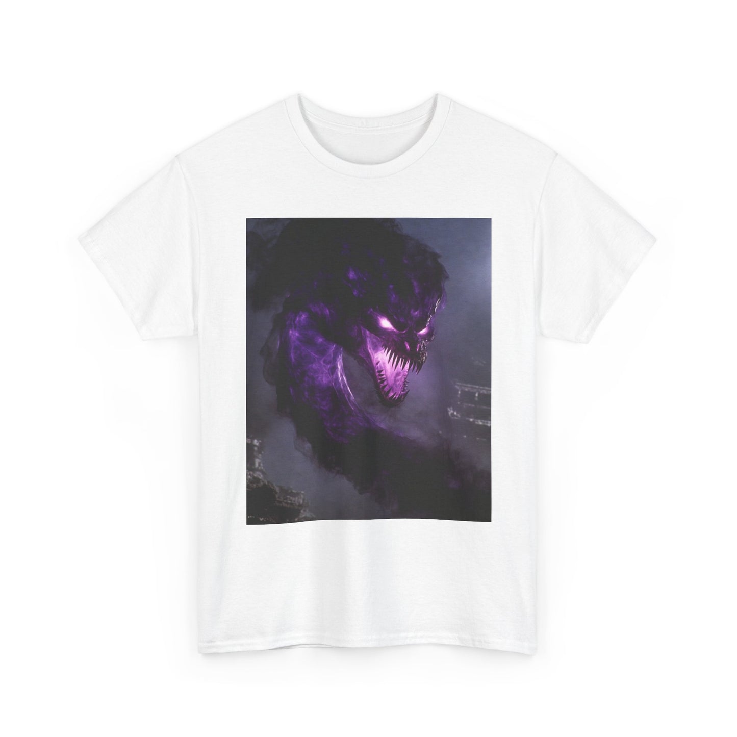 Divine Purple Dragon Ghost Heavy Cotton Tee