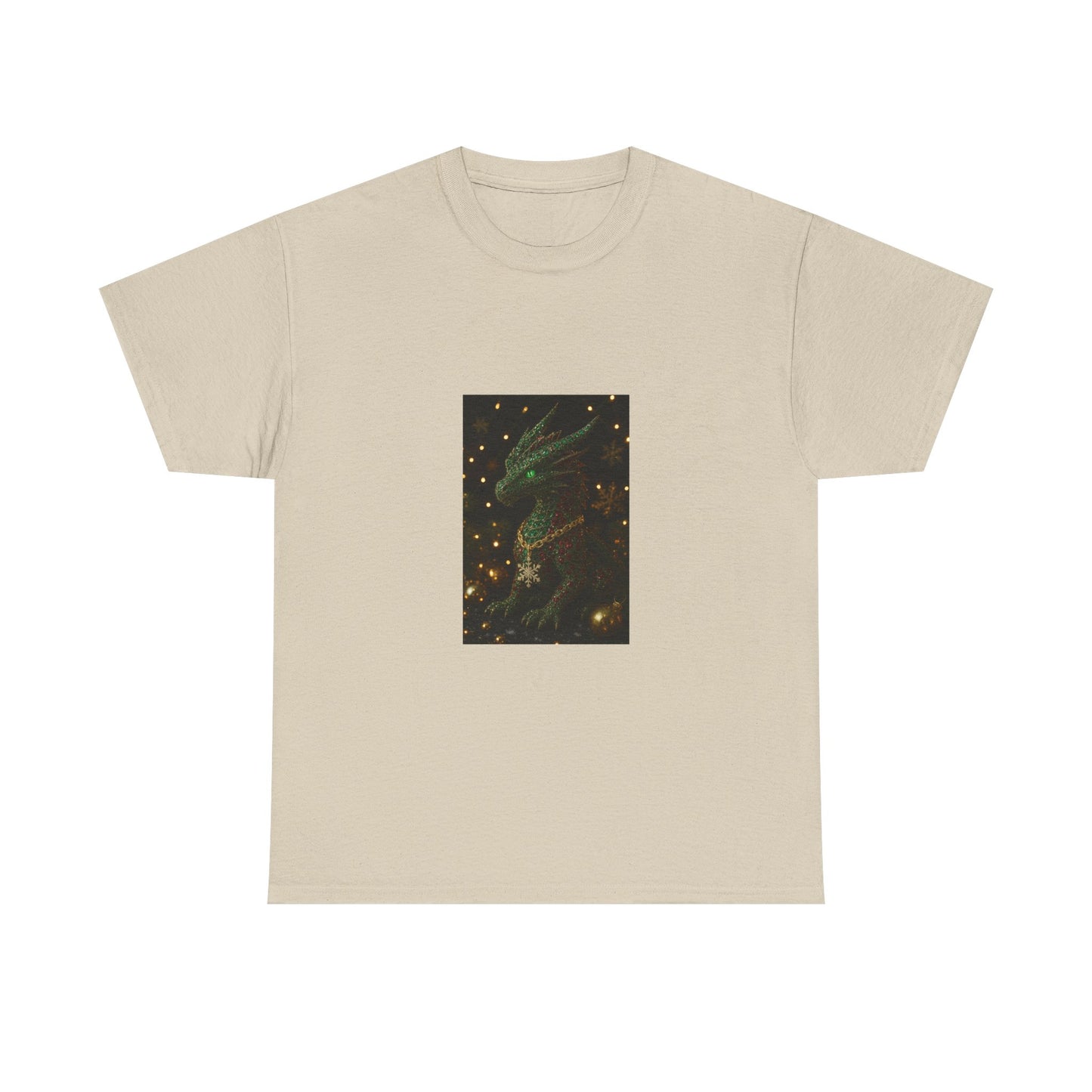 Christmas Dragon Constellation T-Shirt — Mystical Green Dragon & Starry Night Tee