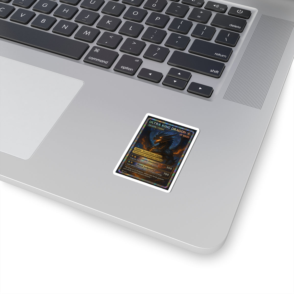 A Collectable Dragon Trading Card Sticker - When Gods Return Design