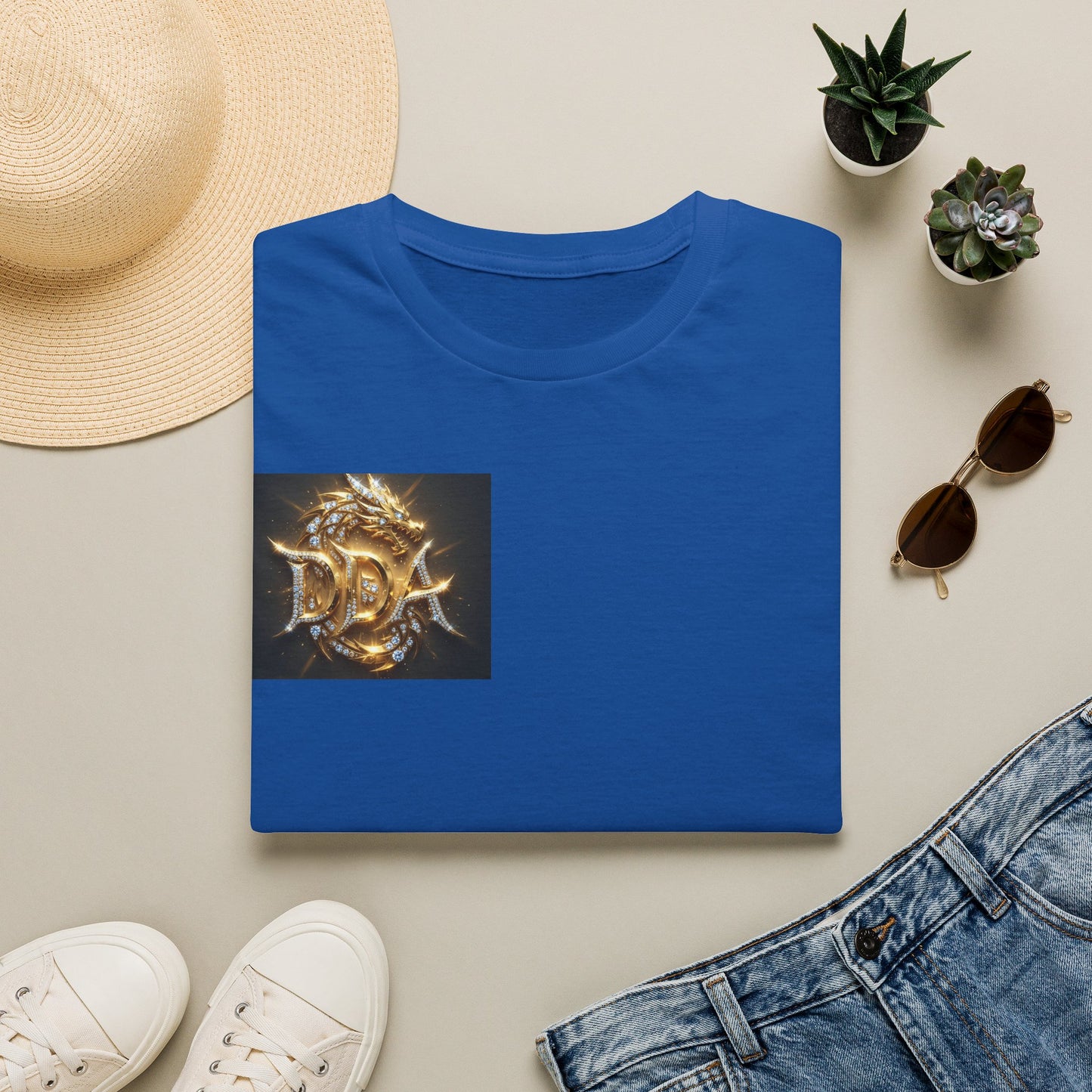#1 seller DDA DIVINE DRAGON ARMOR T-Shirt — Golden Dragon Emblem Chest Logo, Fantasy Gaming Fan Tee