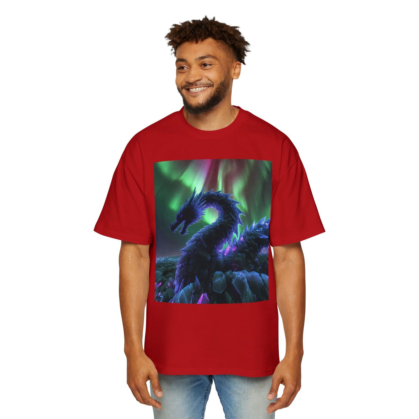 Northern Lights Dragon Tee — Fantasy Dragon Graphic T-Shirt