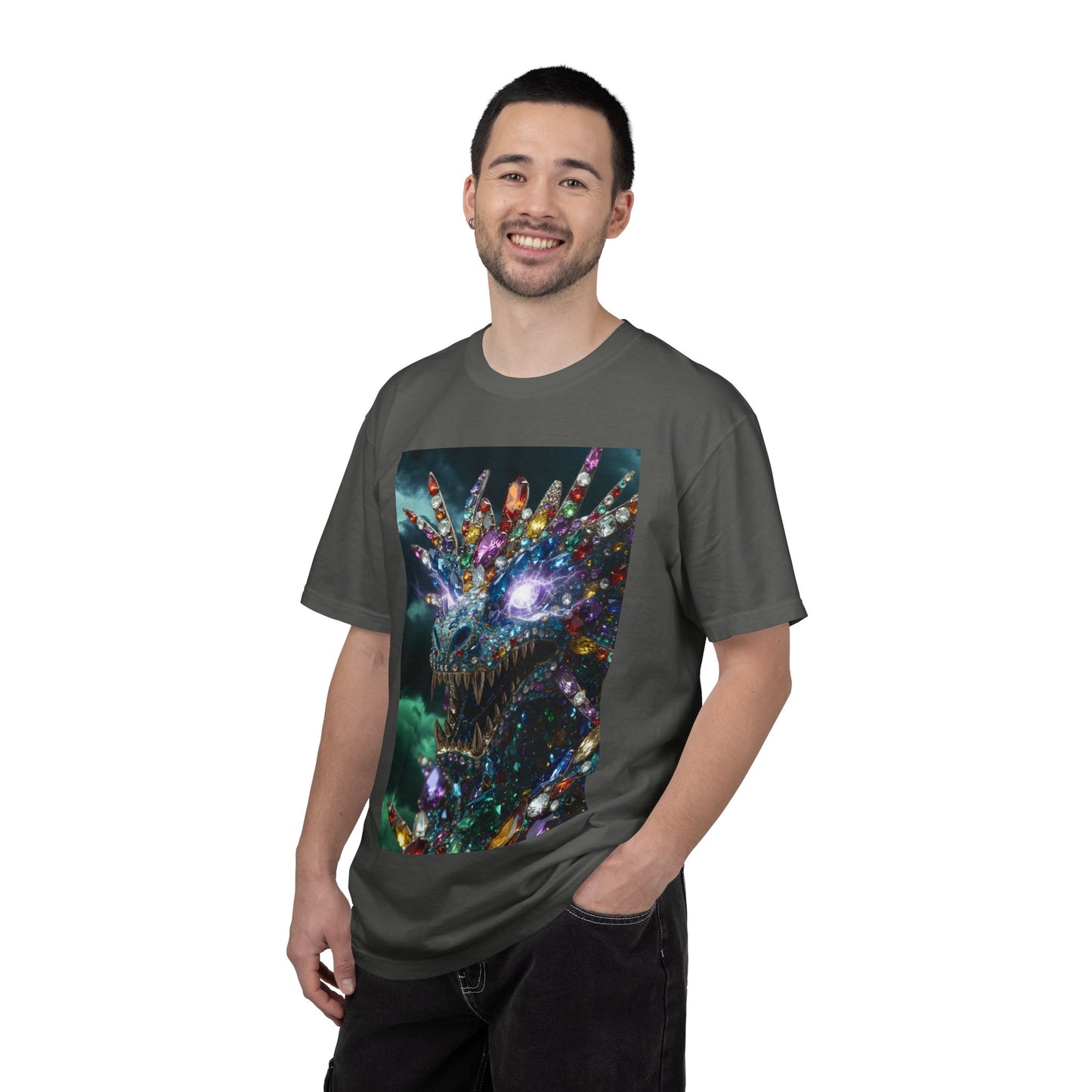 Dragon Crystal T-Shirt — Psychedelic Gem Monster Graphic Tee