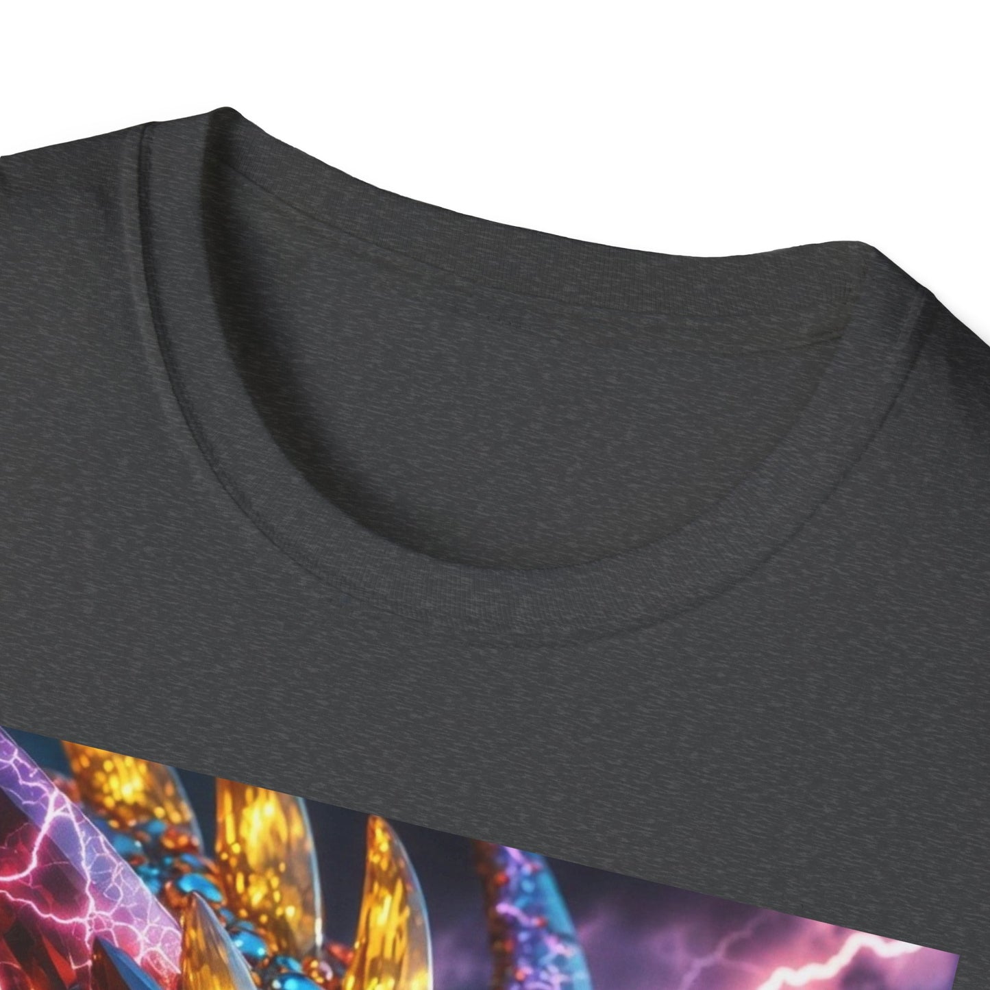 Dragon Head T-Shirt — Colorful Lightning Fantasy Graphic Tee