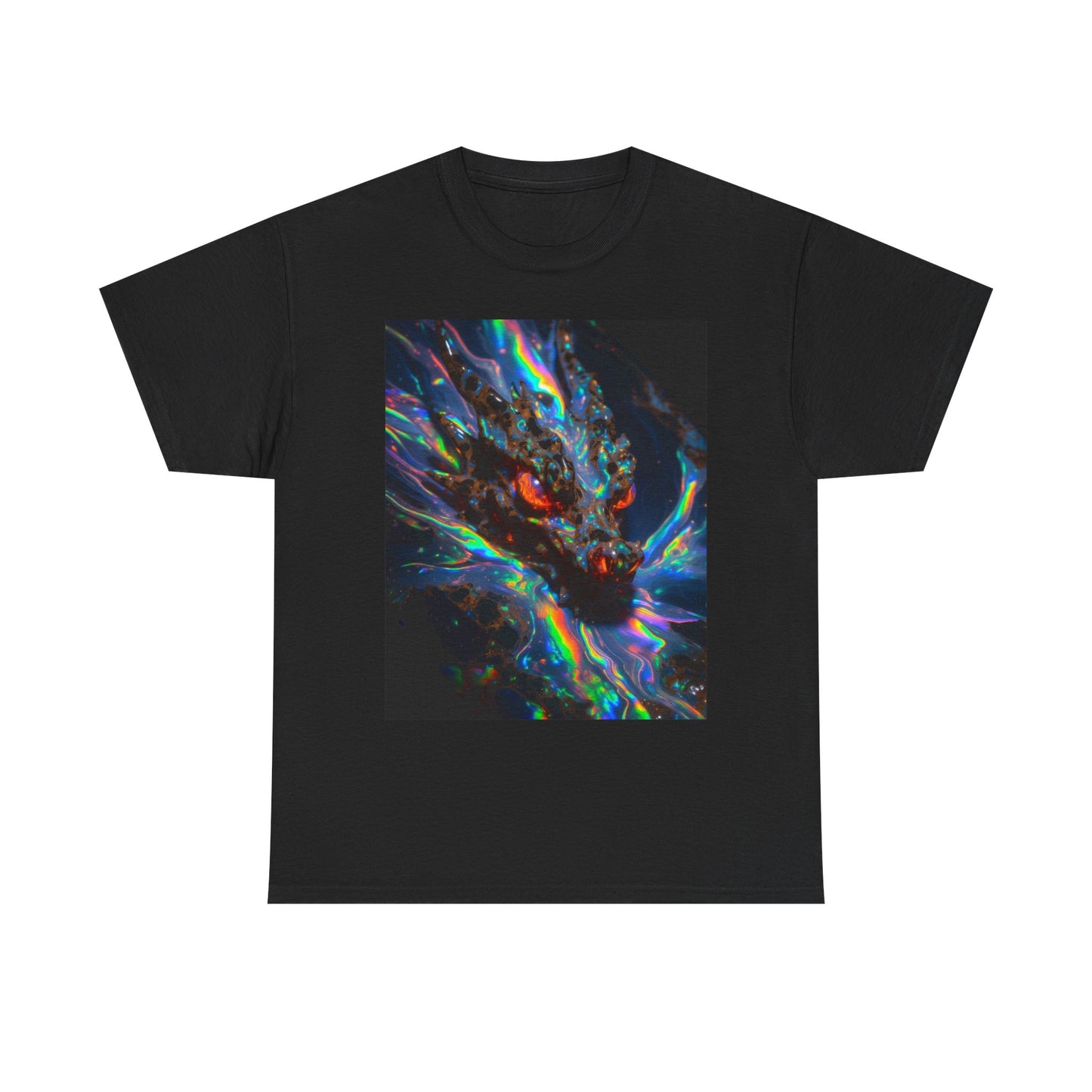 Psychedelic Dragon T-Shirt — Neon Cosmic Dragon Graphic Tee