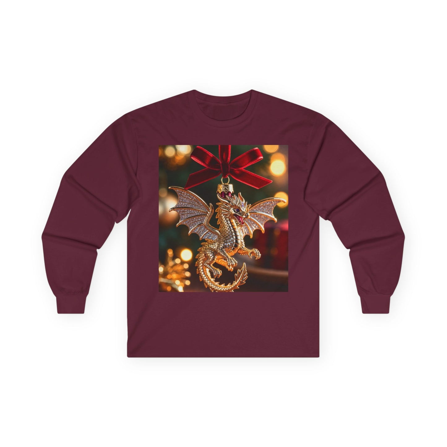 Dragon Ornament Holiday Long Sleeve Tee