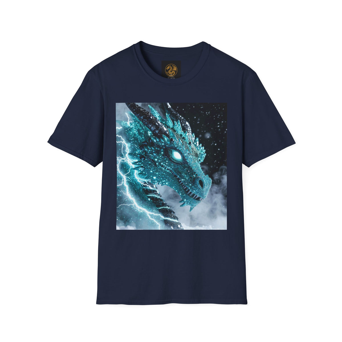 An Ice Dragon T-Shirt — Electric Frost Dragon Graphic Tee
