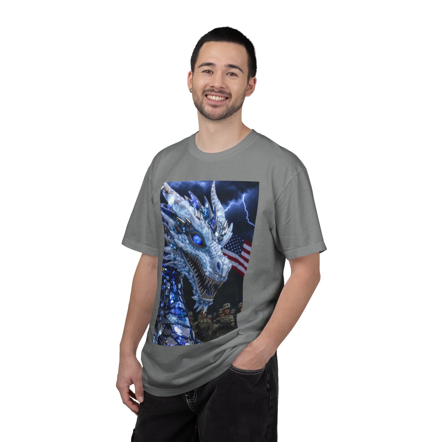 Ice Dragon Military Patriot T-Shirt
