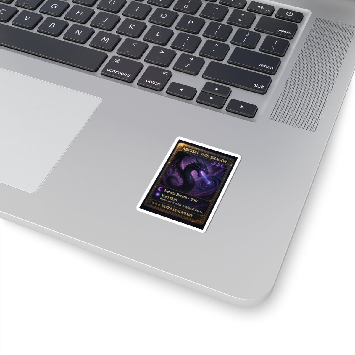 An Abyssal Void Dragon Sticker Trading card — Ultra Legendary Game Card Vinyl
