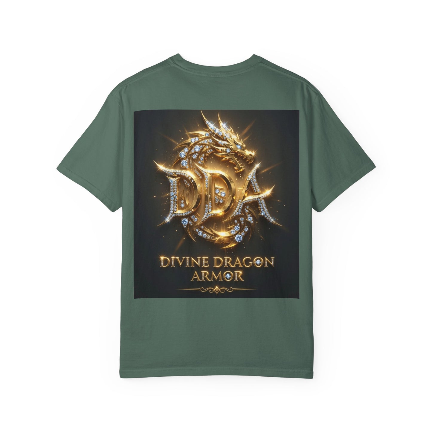 A DIVINE DRAGON ARMOR MEN OR WOMANS Garment-Dyed T-shirt