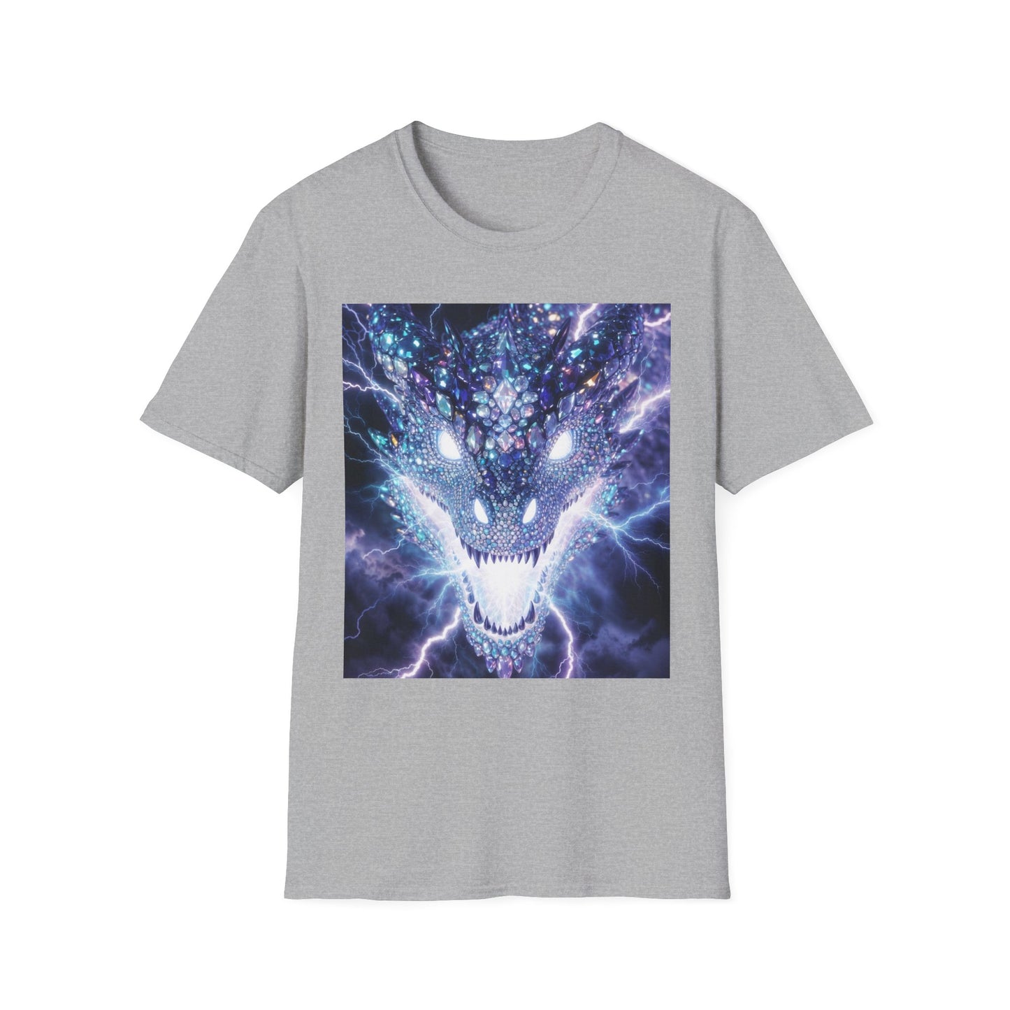 Electric Dragon T-Shirt — Neon Lightning Monster Graphic Tee