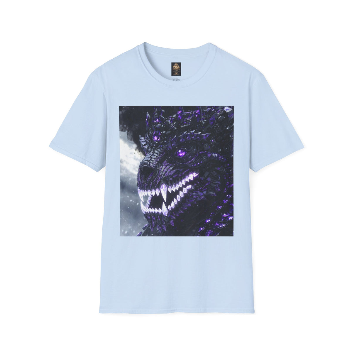 A Purple Dragon Skull T-Shirt — Divine Dragon Armor Logo Tee