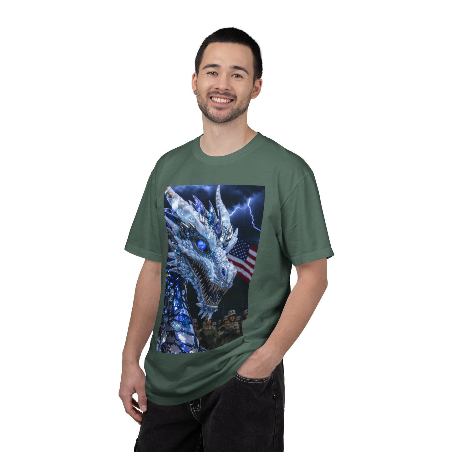 Ice Dragon Military Patriot T-Shirt