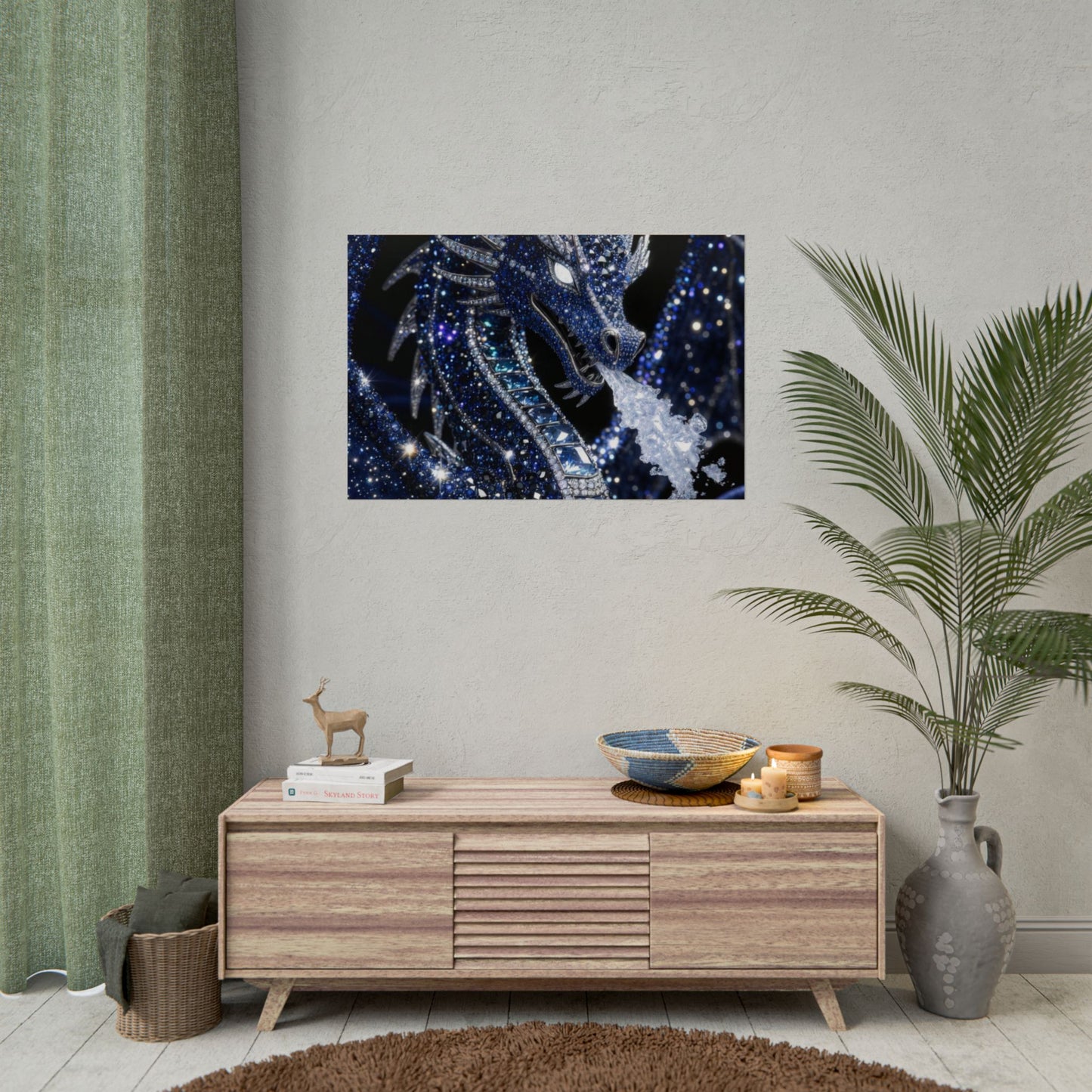 Rolled Poster — Sparkling Ice Dragon Art Print