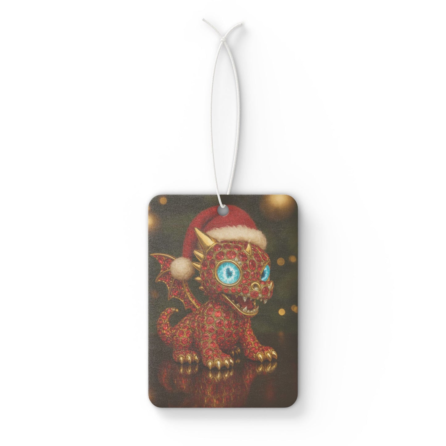 A Christmas dragon Festive Dragon Car Air Freshener | Christmas Decoration, Holiday Gift, Cute Aroma, Car Accessory, Unique Air Freshener