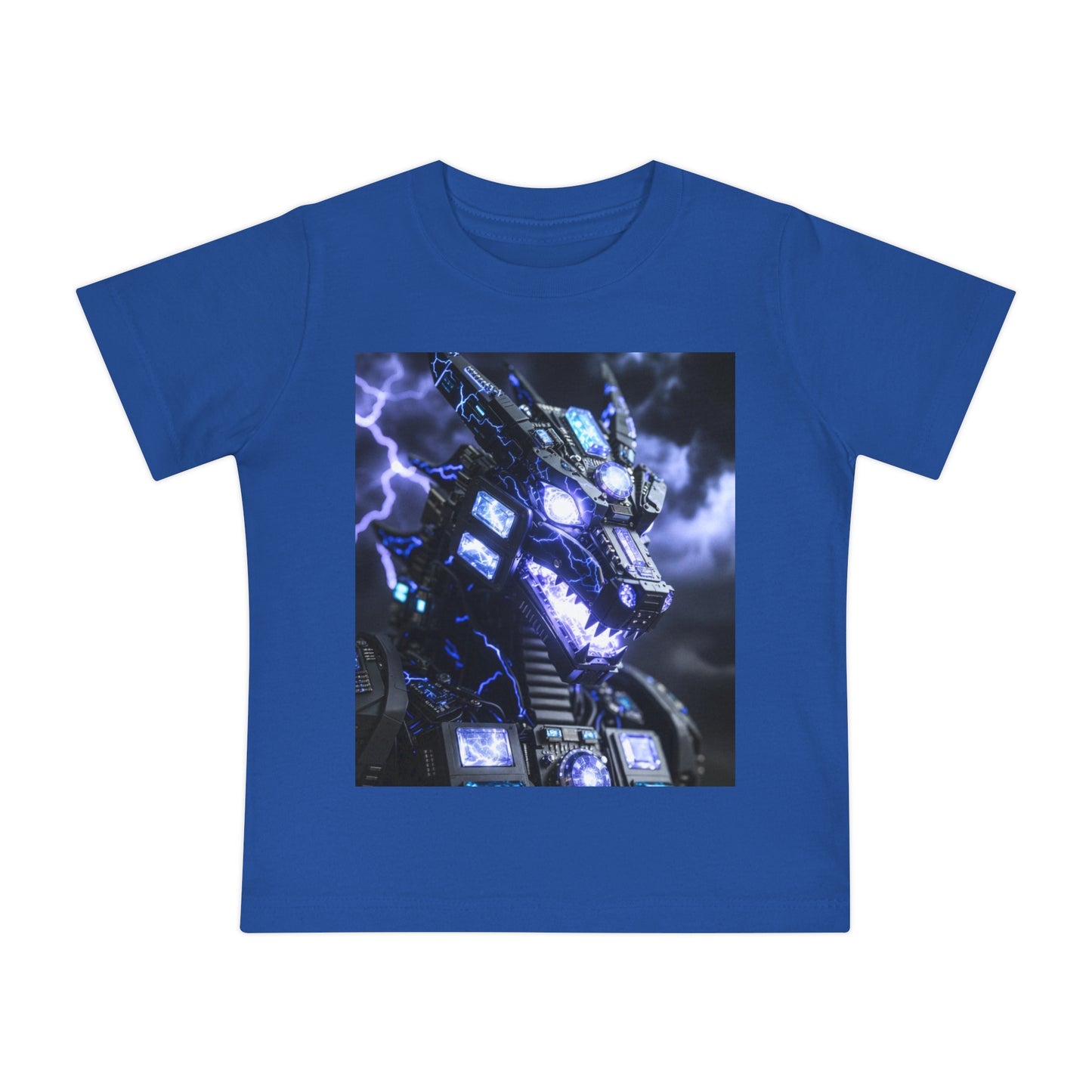 Baby T-Shirt — Divine Dragon Armor Lightning Robot Graphic