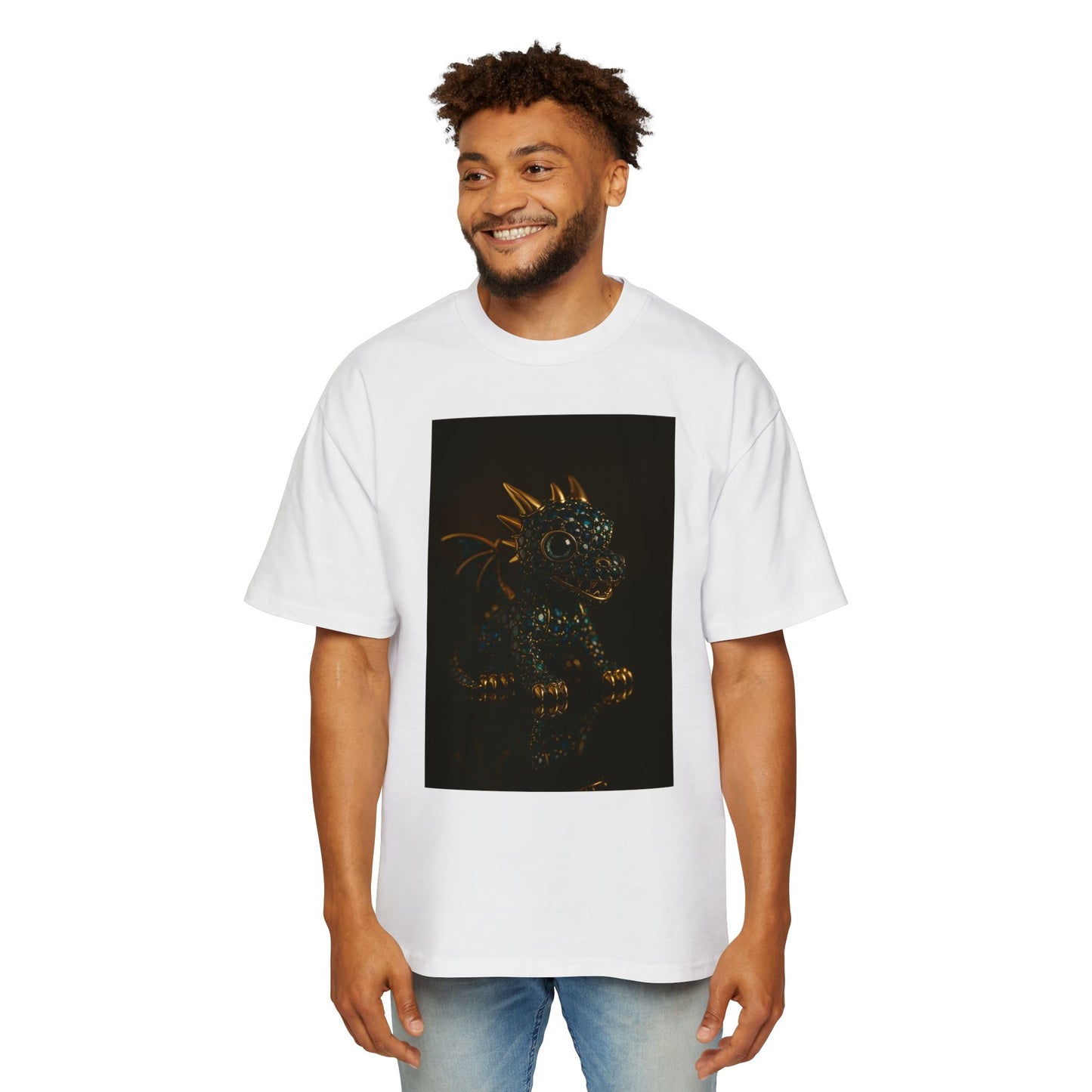 A Dragon Design Oversized Tee, Casual Wear, Graphic Shirt, Gift for Fantasy Lovers, Unique T-Shirt, Perfect for Festivals and Everyday