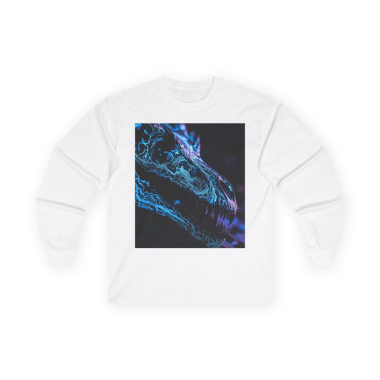 Dragon Neon Long Sleeve Tee — Cyberpunk Draconic Artwork