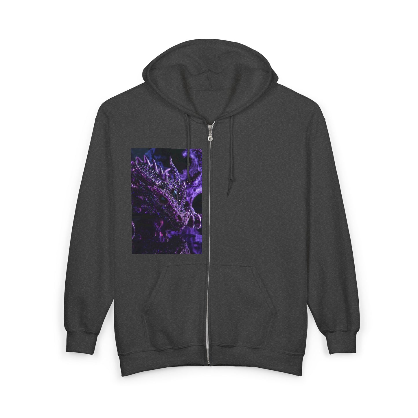 Zip Hoodie — Purple Nebula Abstract Graphic