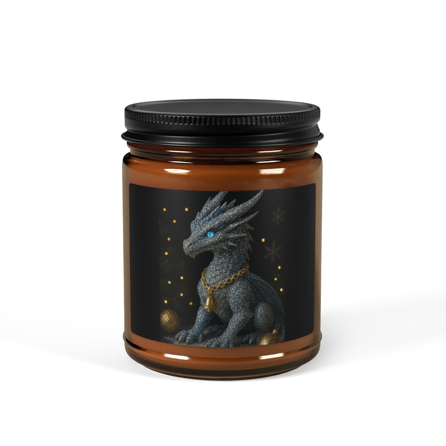 Mystical Dragon Christmas Joy Multiple Scents Candle - Amber Jar
