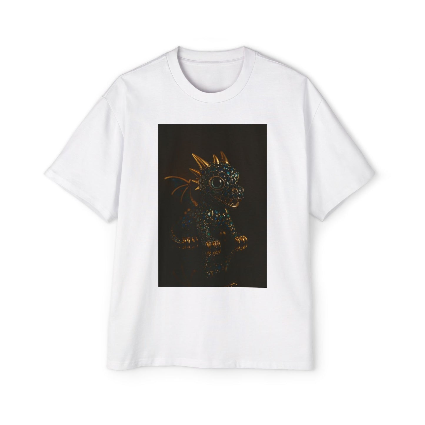 A Dragon Design Oversized Tee, Casual Wear, Graphic Shirt, Gift for Fantasy Lovers, Unique T-Shirt, Perfect for Festivals and Everyday