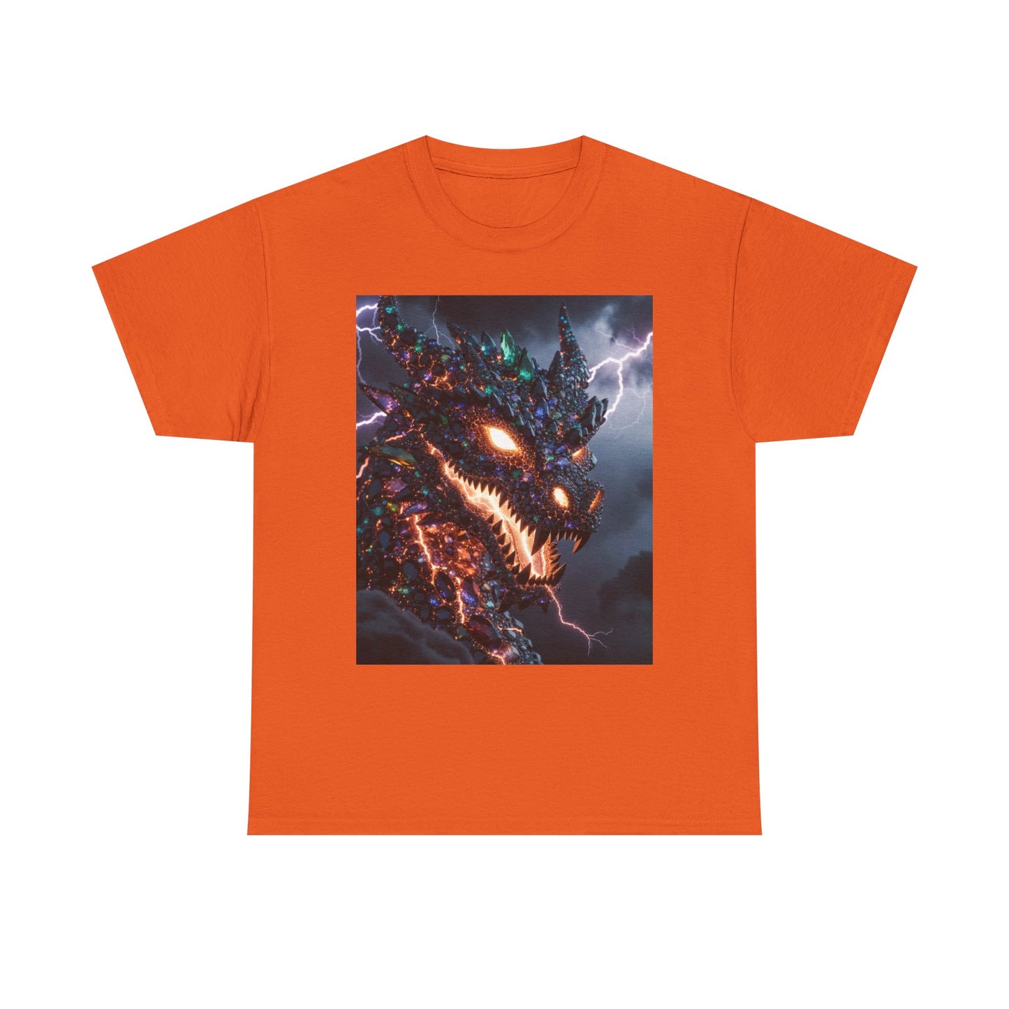 Molten Fury Dragon T‑Shirt — Lightning Kaiju Graphic Tee