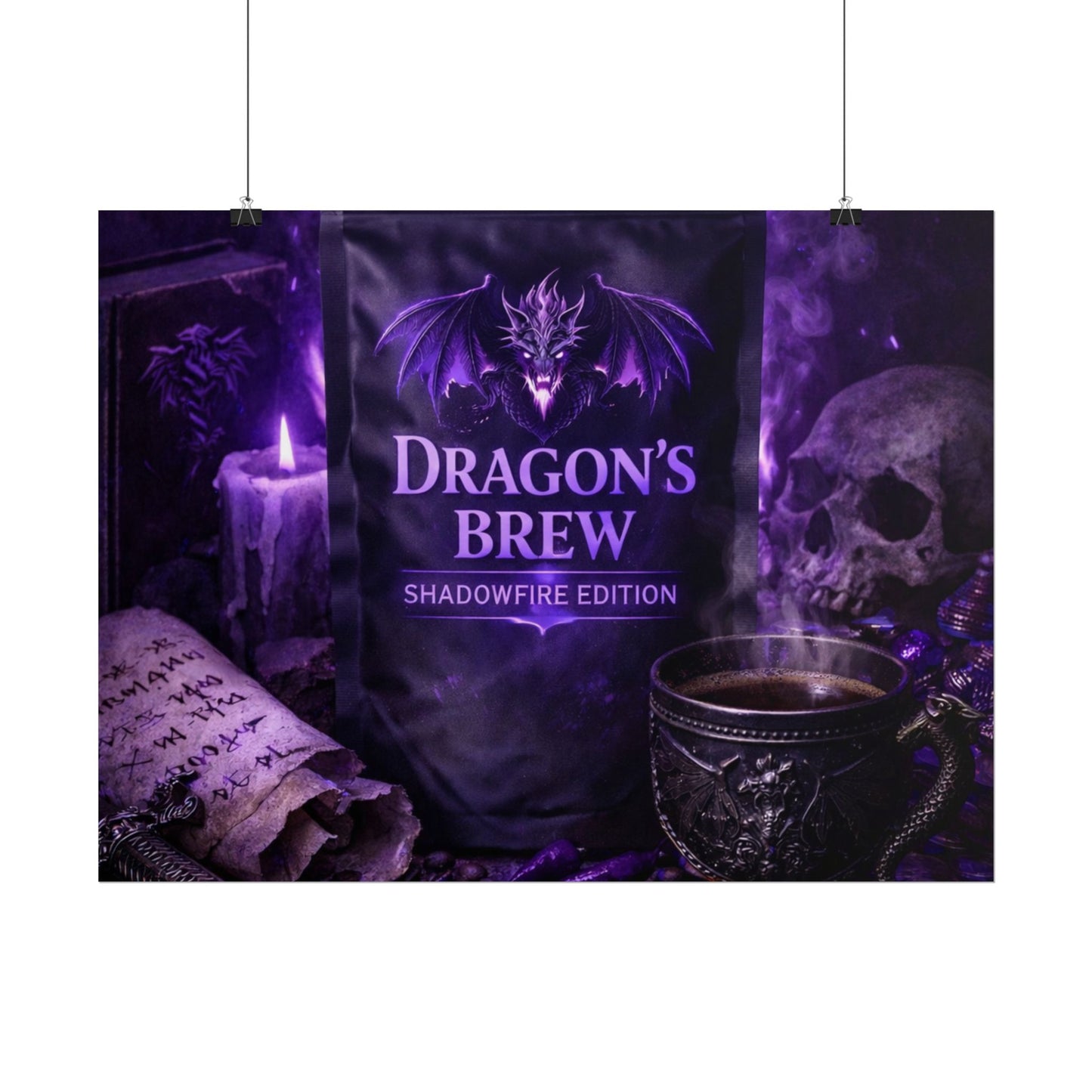 Rolled Poster — "Dragon’s Brew: Shadowfire Edition" Fantasy Poster