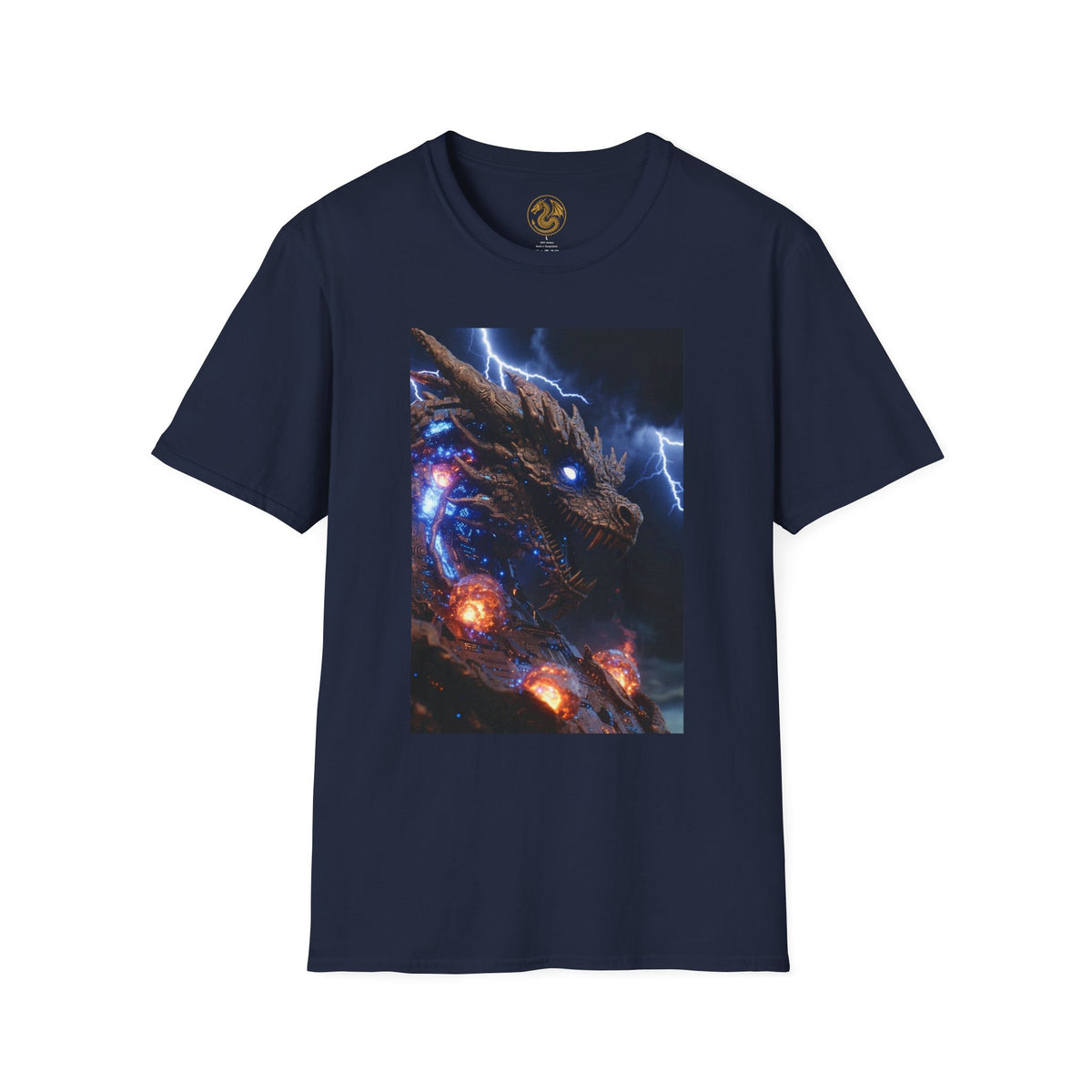 A powerful Dragon Tee — Electric Kaiju Face Graphic T-Shirt
