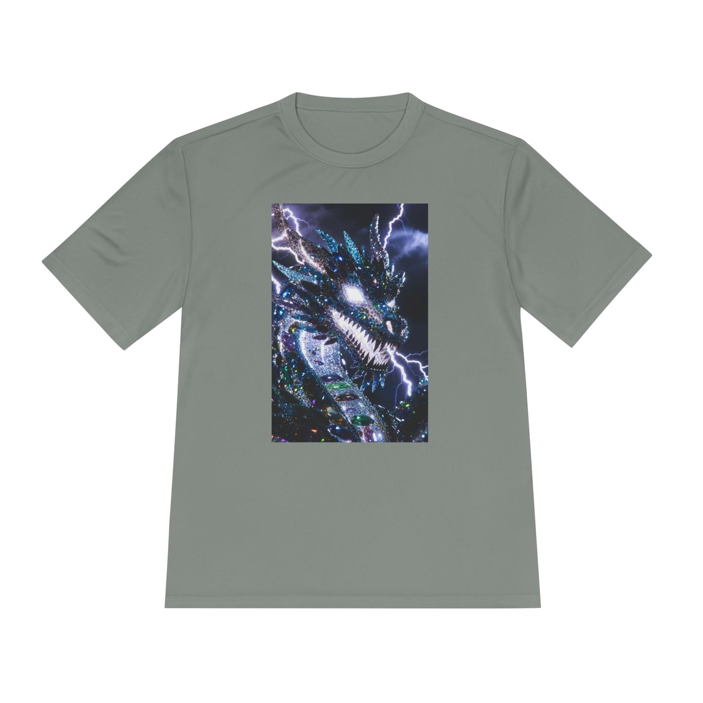 Lightning Dragon Graphic Tee — Cosmic Fantasy Dragon Shirt