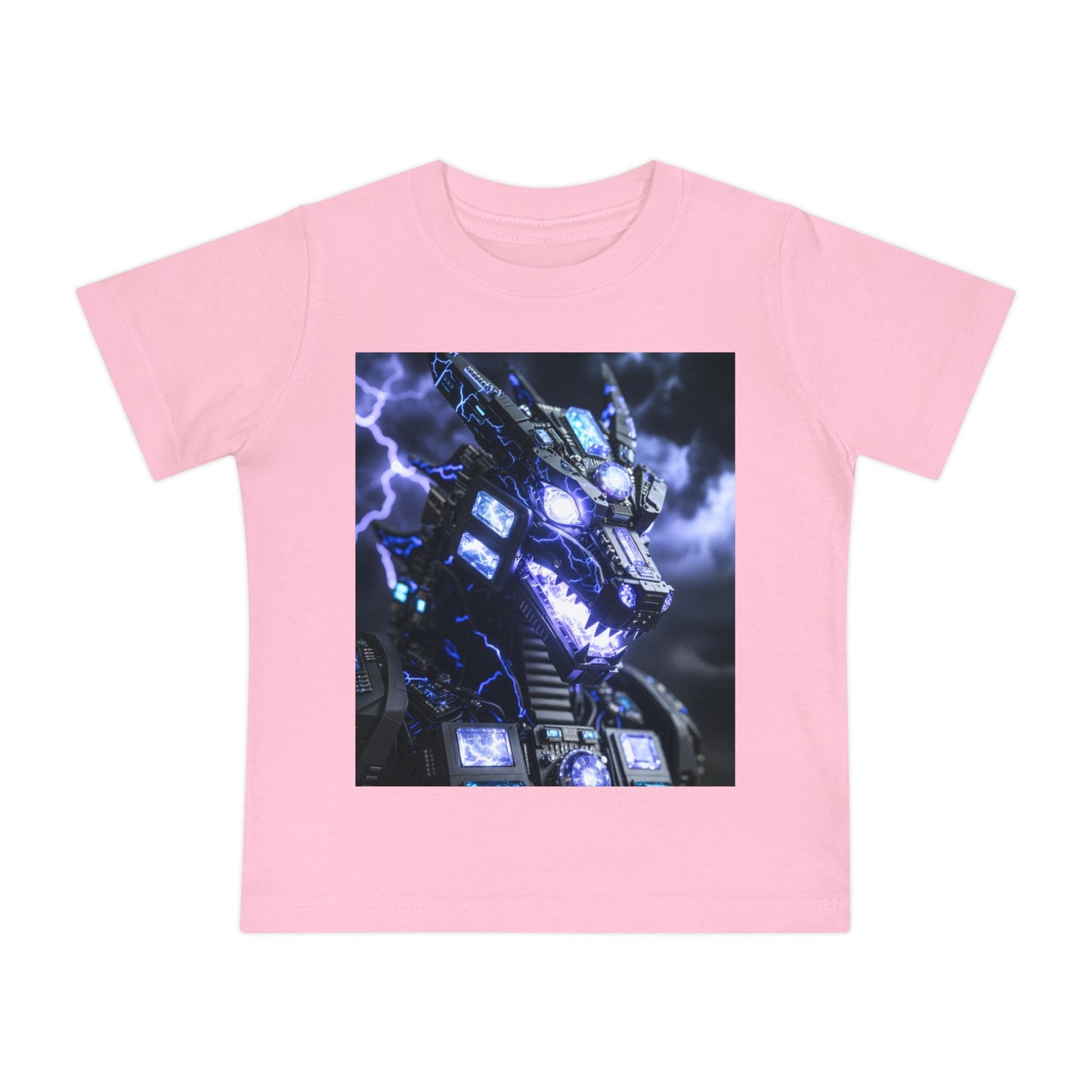 Baby T-Shirt — Divine Dragon Armor Lightning Robot Graphic