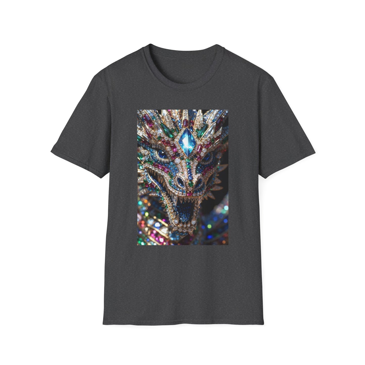 # 1 Dragon selling Gemstone Mask T-Shirt — Jewel-Encrusted Festival Tee