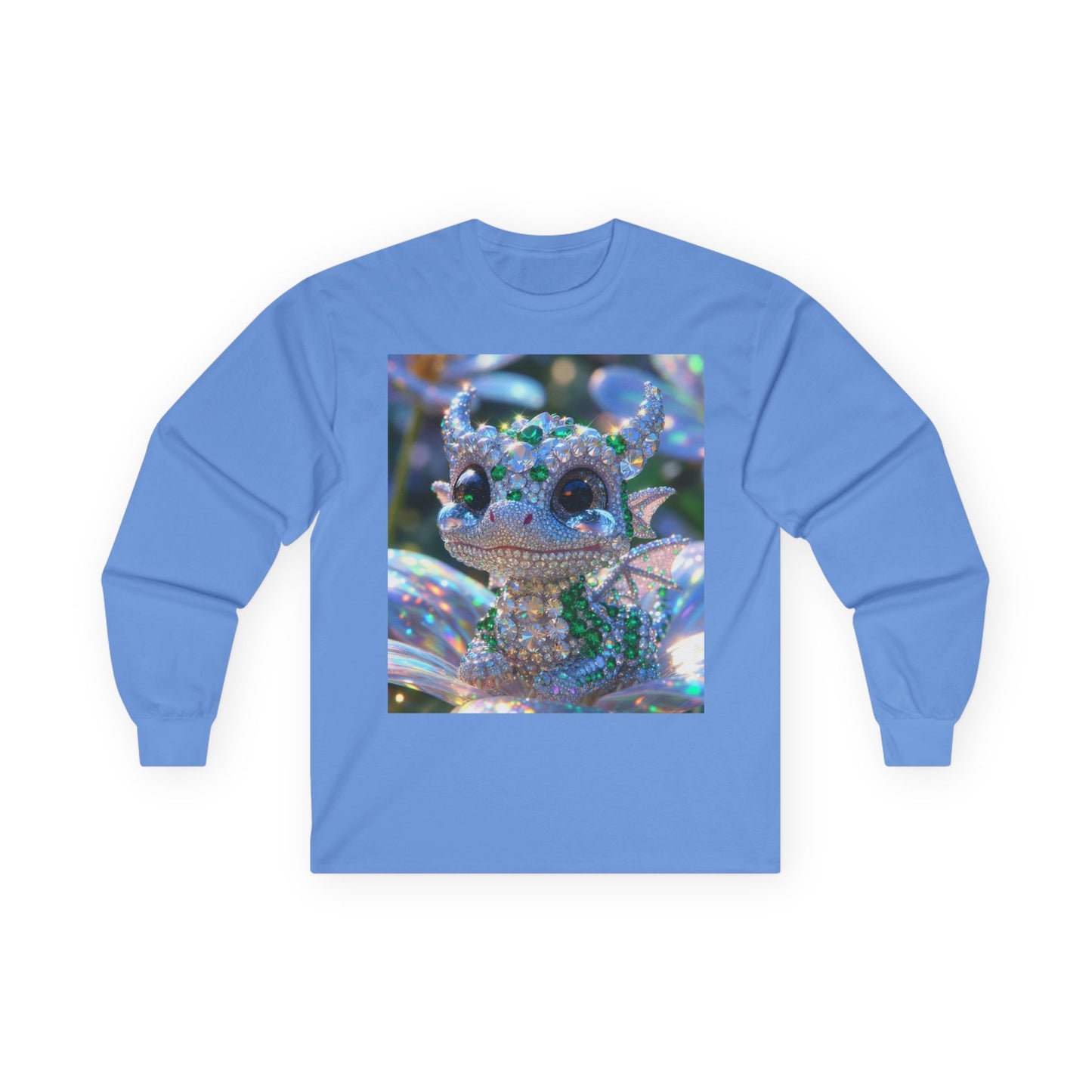 Sparkling Crystal Dragon Long Sleeve Tee