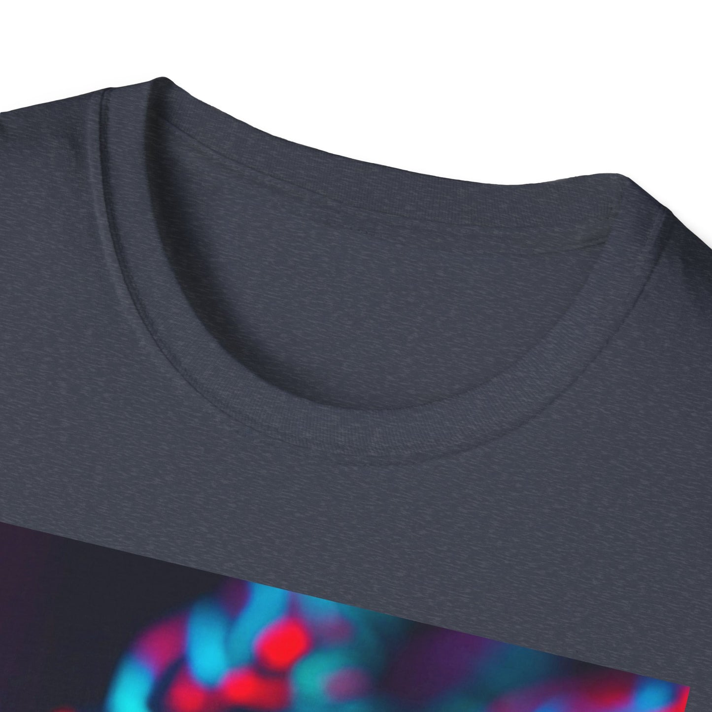 Neon Cyber Skull T-Shirt — Vaporwave Glitch Art Tee