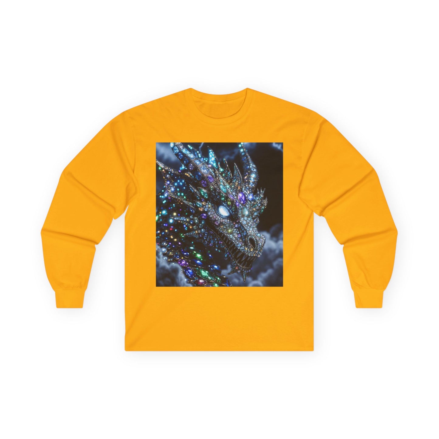 Mystic Crystal Dragon Long Sleeve Tee