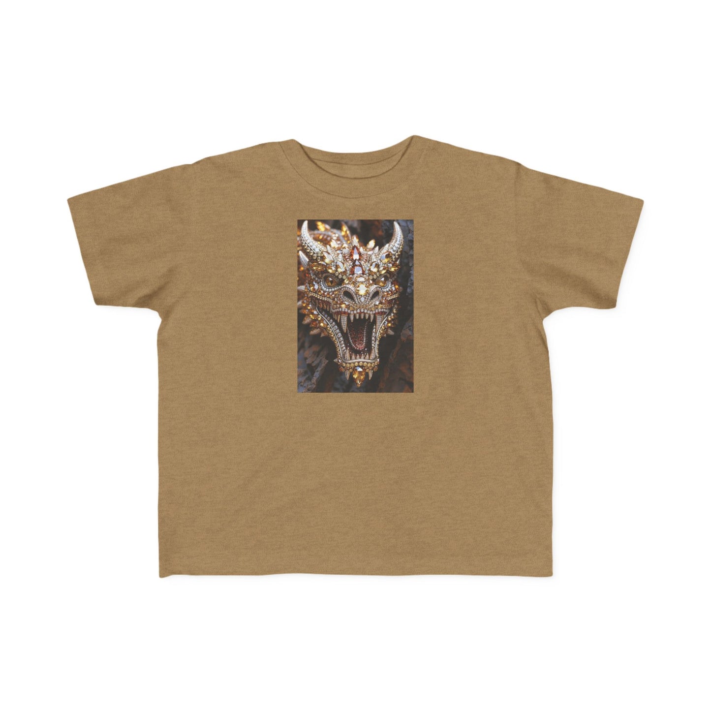 Toddler Tee — Fierce Gold Dragon Graphic Shirt