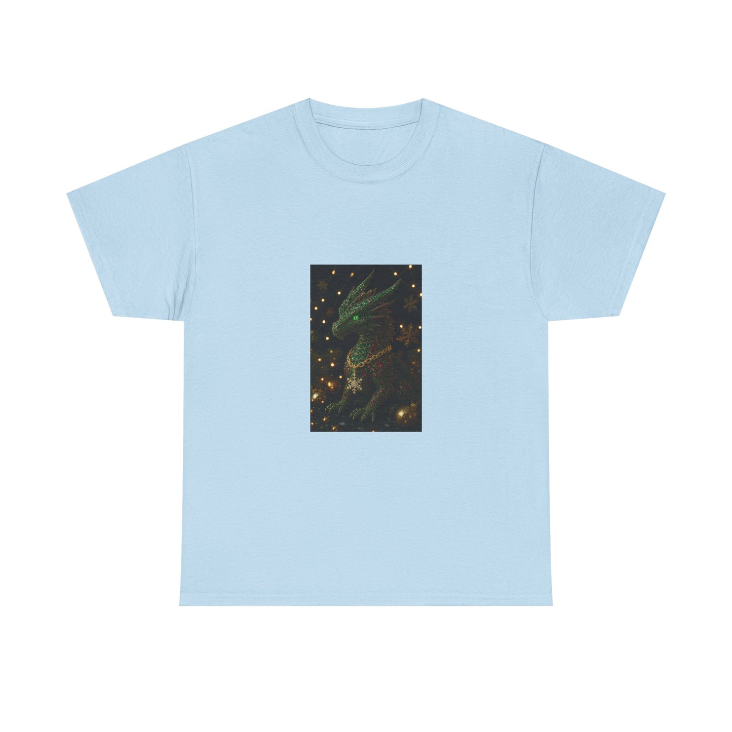 Christmas Dragon Constellation T-Shirt — Mystical Green Dragon & Starry Night Tee