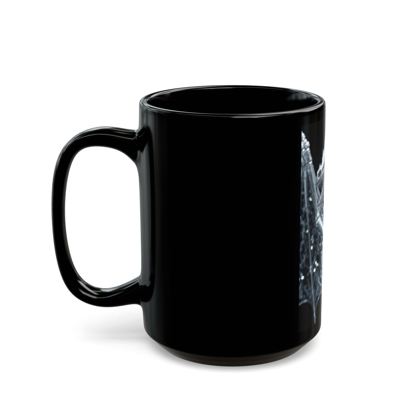 Dragon Skeleton Black Mug - 11oz & 15oz | Perfect for Fantasy Lovers