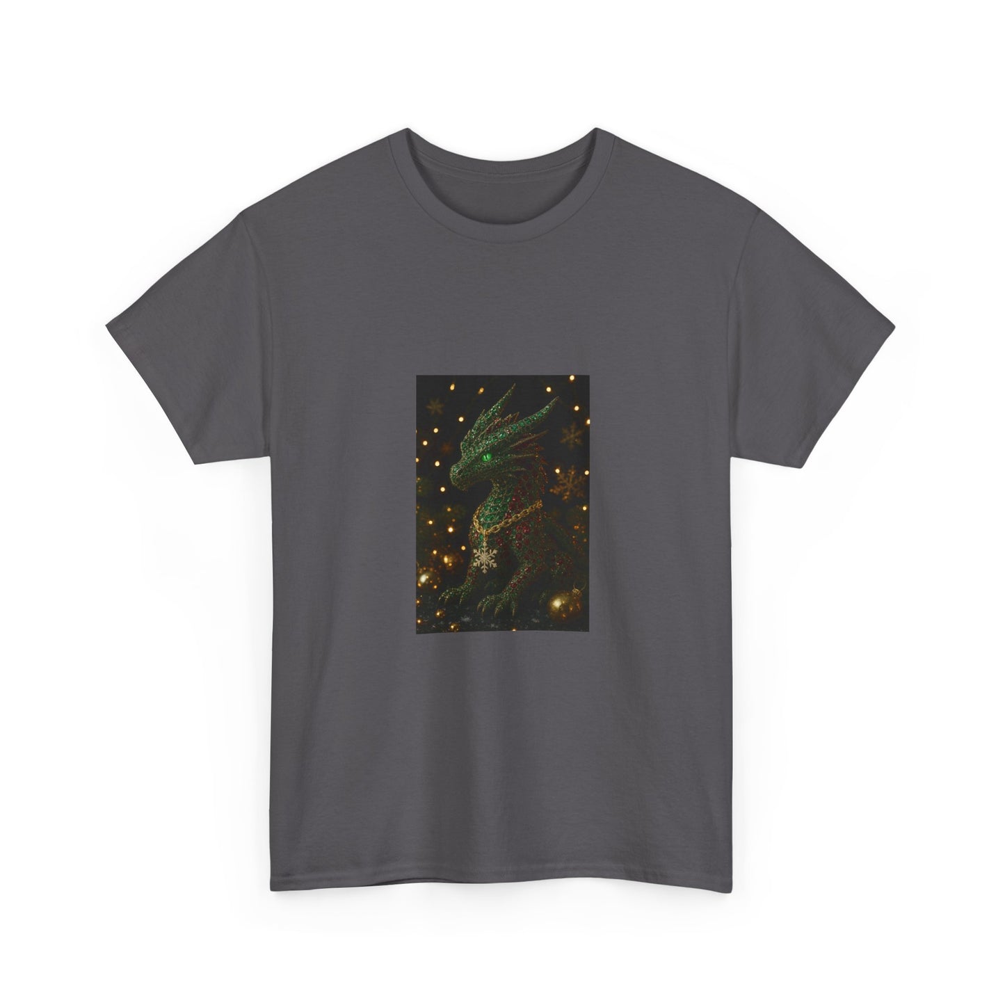 Christmas Dragon Constellation T-Shirt — Mystical Green Dragon & Starry Night Tee