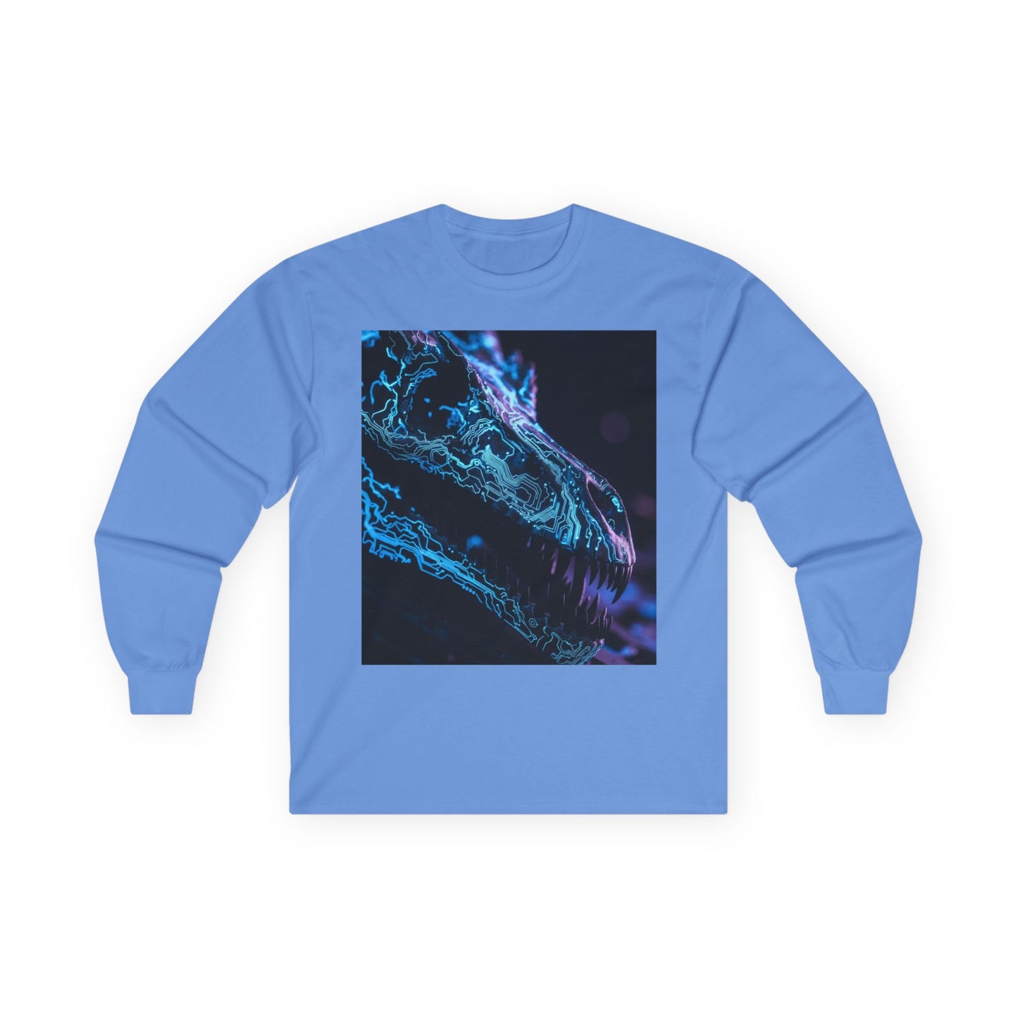 Dragon Neon Long Sleeve Tee — Cyberpunk Draconic Artwork