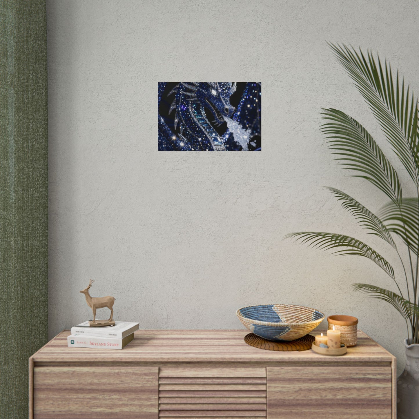 Rolled Poster — Sparkling Ice Dragon Art Print