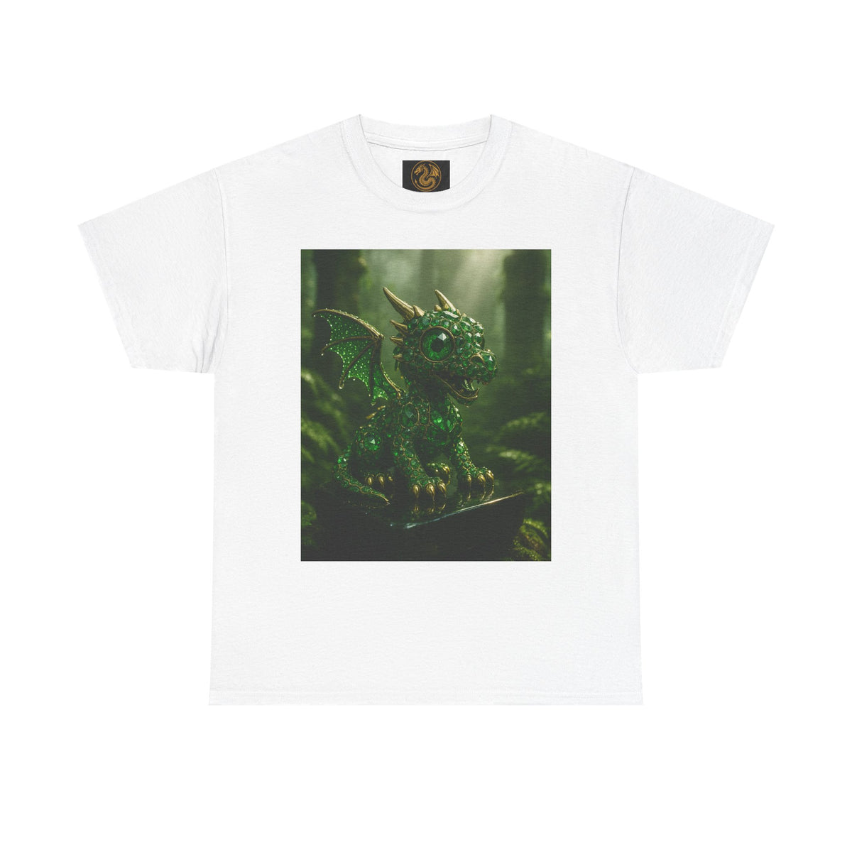 A Fantasy Dragon Graphic Tee, Heavy Cotton Shirt, Cute Dragon Top, Gifts for Dragon Lovers, Whimsical Art T-Shirt, Casual Wear