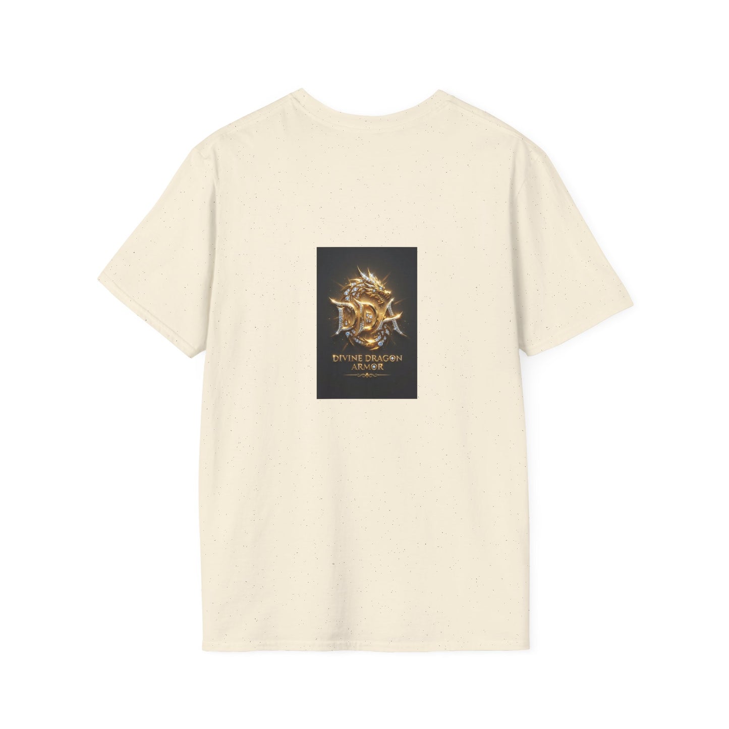 #1 seller DDA DIVINE DRAGON ARMOR T-Shirt — Golden Dragon Emblem Chest Logo, Fantasy Gaming Fan Tee