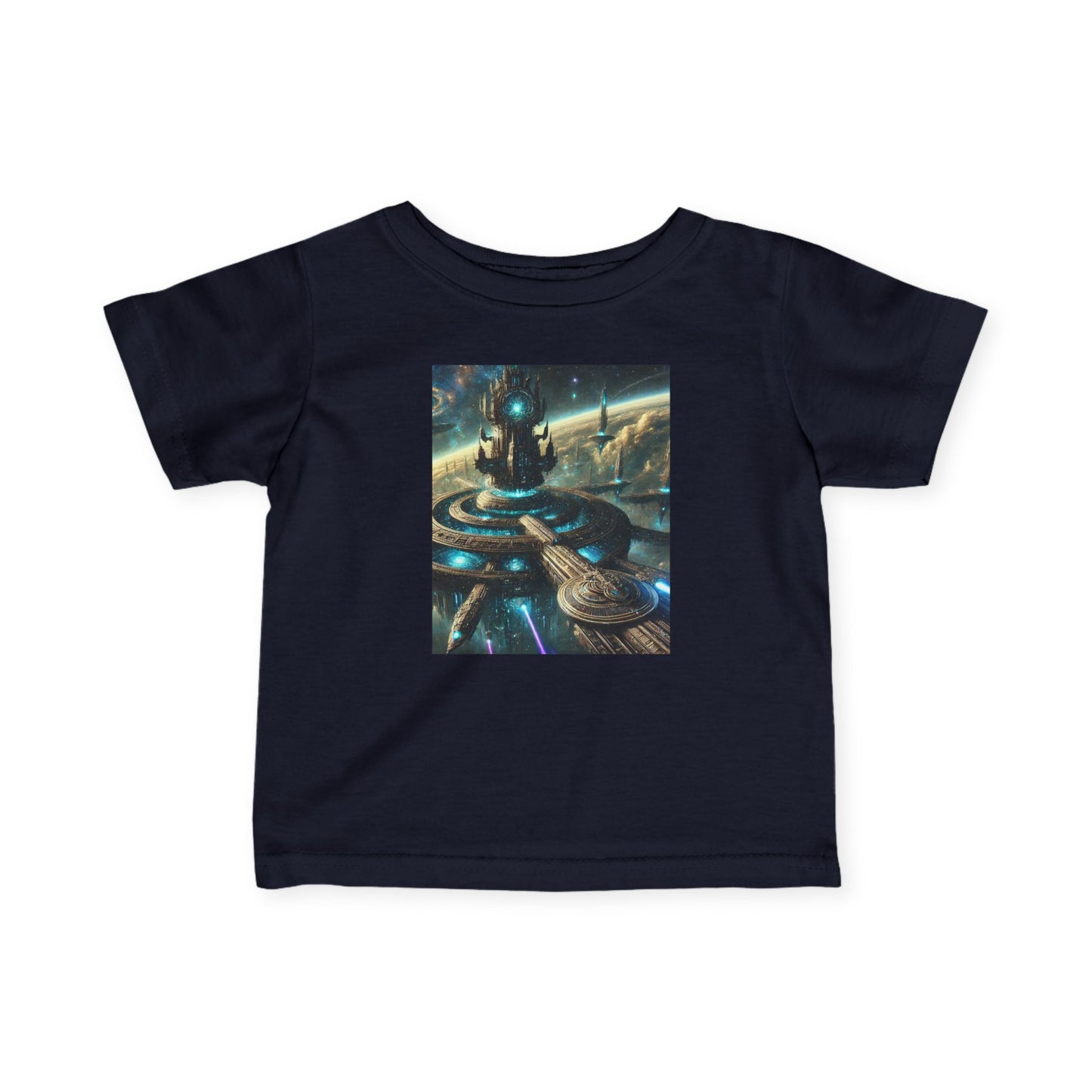 Galactic Adventure Infant Tee - Cosmic Print for Little Explorers